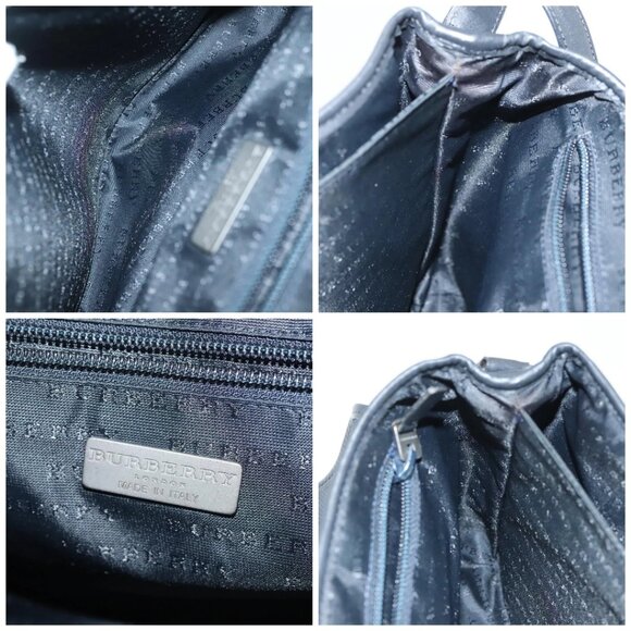 BURBERRY Nova Check Shoulder Bag PVC Navy Auth BA5497 - Picture 15 of 15